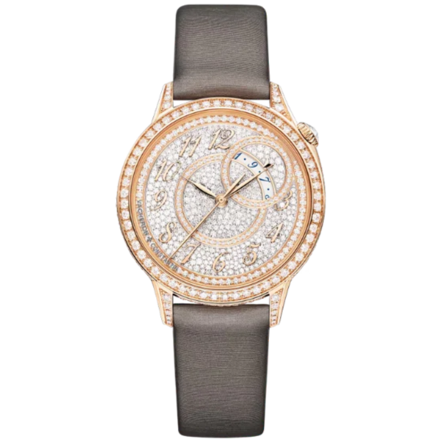 EGERIE SELF WINDING 35 MM PINK GOLD WITH WHITE GOLD DIAL