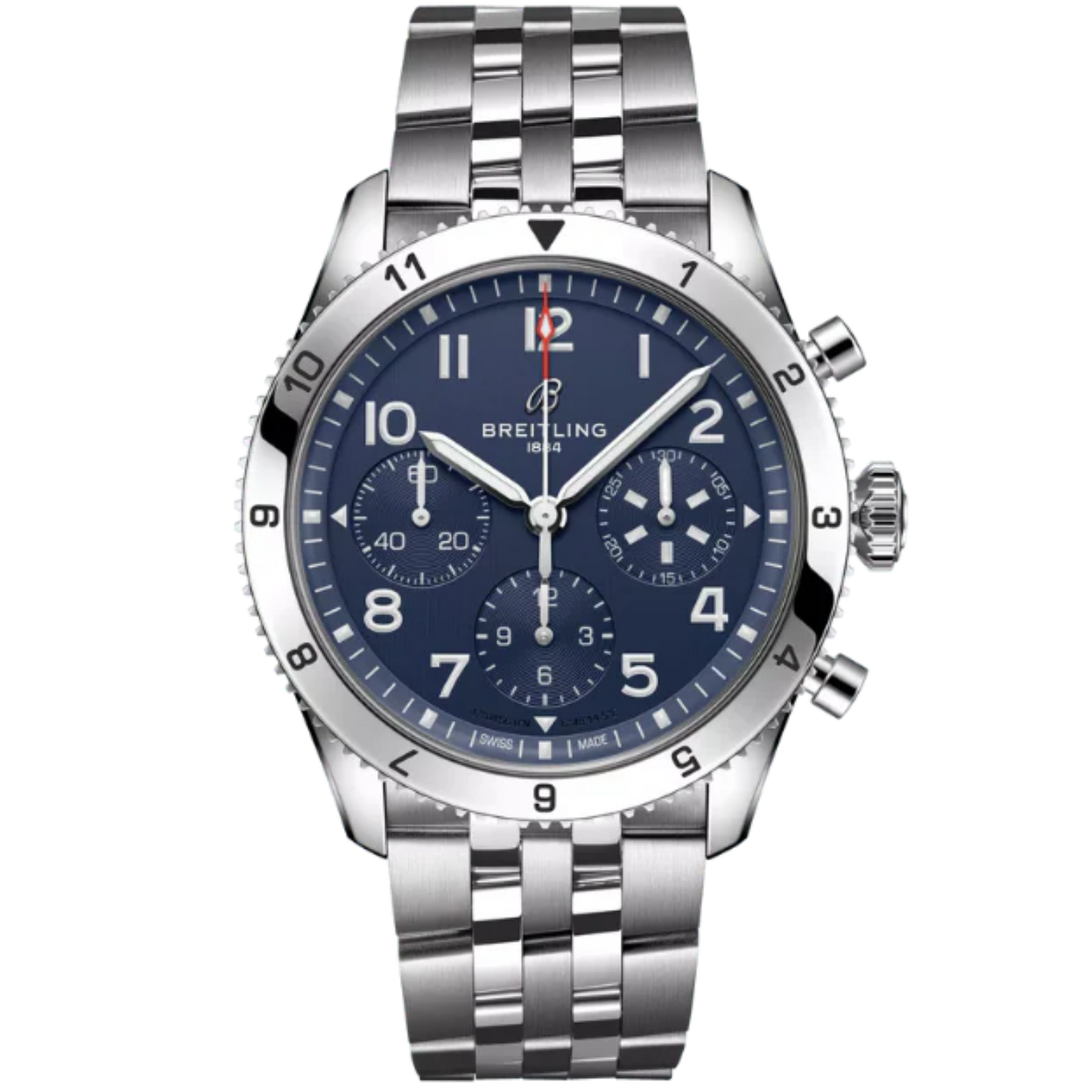 CLASSIC AVI CHRONOGRAPH TRIBUTE TO VOUGHT F4U CORSAIR 42 MM STAINLESS STEEL WITH BLUE DIAL