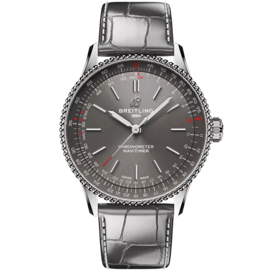 NAVITIMER AUTOMATIC 36 MM STAINLESS STEEL WITH ANTHRACITE BLACK DIAL
