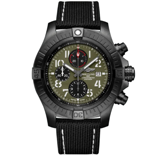 SUPER AVENGER CHRONOGRAPH 48 MM DLC-COATED TITANIUM WITH GREEN DIAL