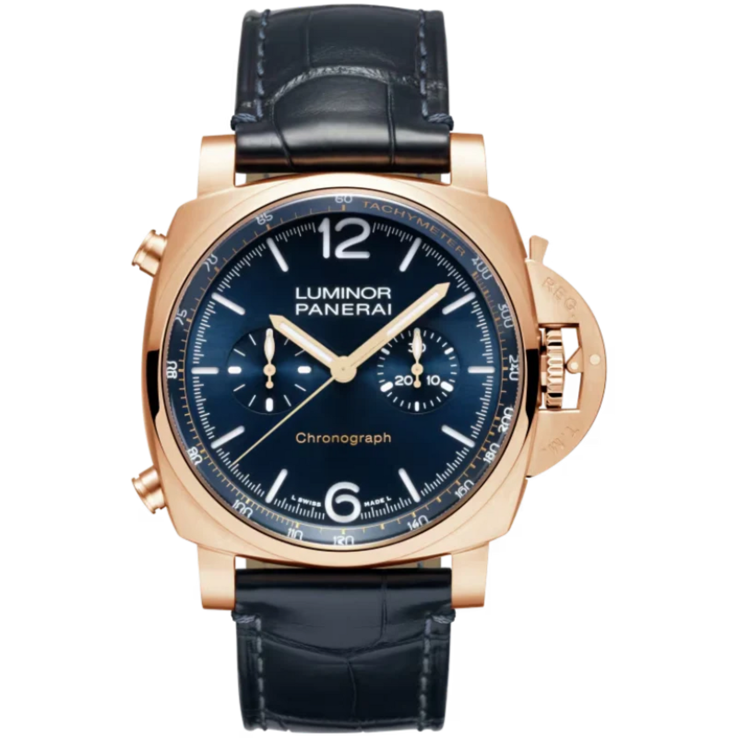 LUMINOR CHRONO BLU NOTTE PAM01111 44 MM GOLDTECH™ WITH BLUE DIAL