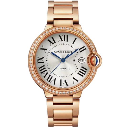 BALLON BLEU DE CARTIER 40 MM 18K ROSE GOLD WITH SILVER SUNRAY EFFECT DIAL
