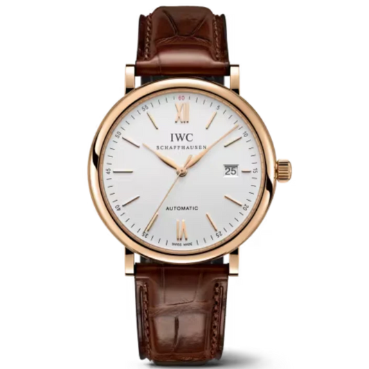PORTOFINO AUTOMATIC 40 MM GOLD WITH SILVER DIAL