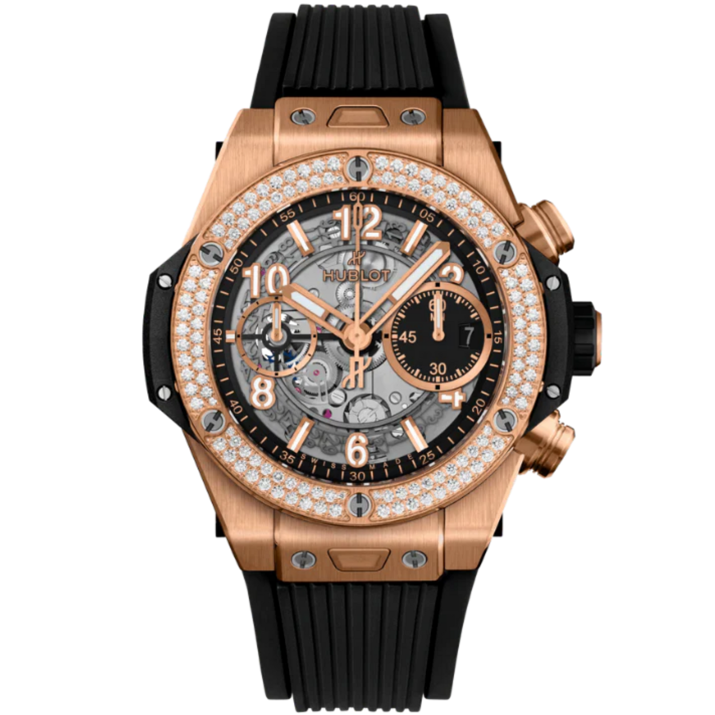 Big Bang 42mm UNICO KING GOLD DIAMONDS