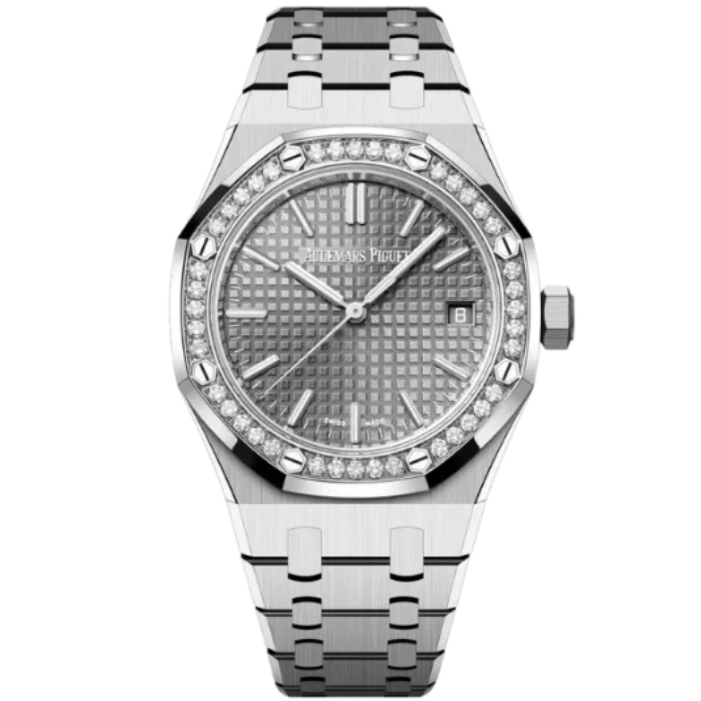 15551ST.ZZ.1356ST.03 Stainless Steel 37MM Royal Oak Grey Dial 50th Anniversary