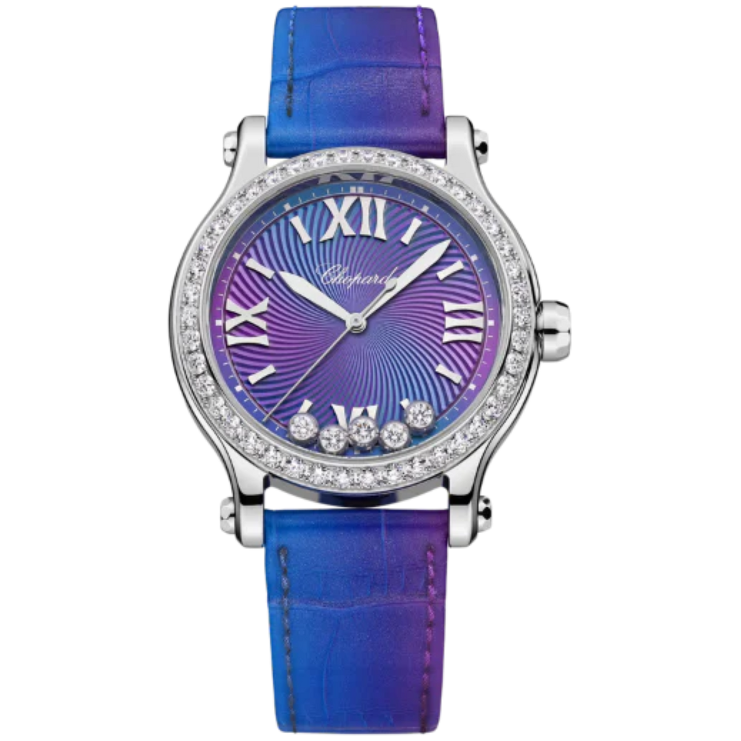 HAPPY SPORT 33 MM LUCENT STEEL™ WITH PURPLE DIAL