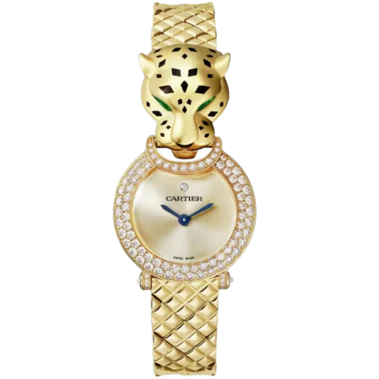 LA PANTHERE DE CARTIER 24 MM 18K YELLOW GOLD WITH GOLDEN DIAL