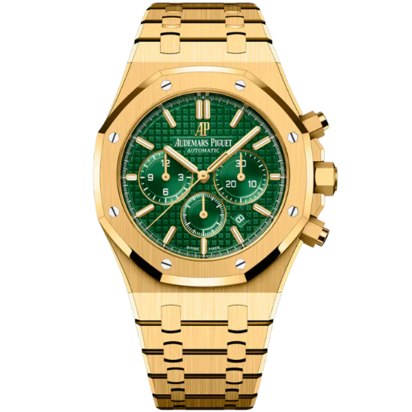 26331BA.OO.1220BA.02 Yellow Gold Green Dial Chronograph