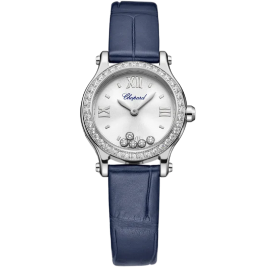 HAPPY SPORT 25 MM LUCENT STEEL™ WITH SILVER DIAL