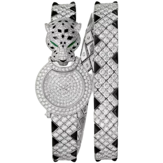 LA PANTHERE DE CARTIER 24 MM WHITE GOLD
