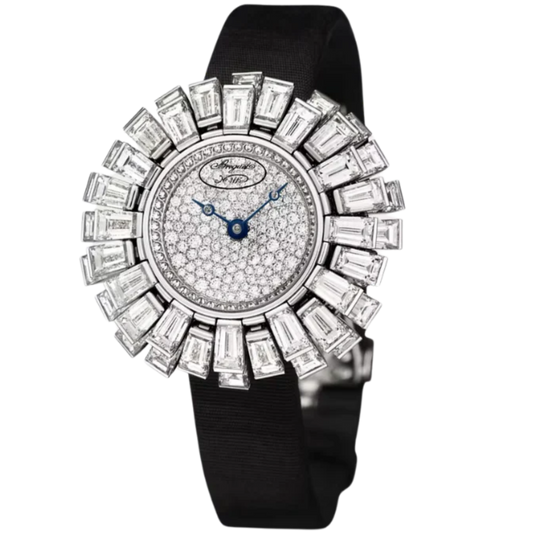 PETITE FLEUR GJE26BB20.8589DB1 17 MM WHITE GOLD WITH WHITE DIAL
