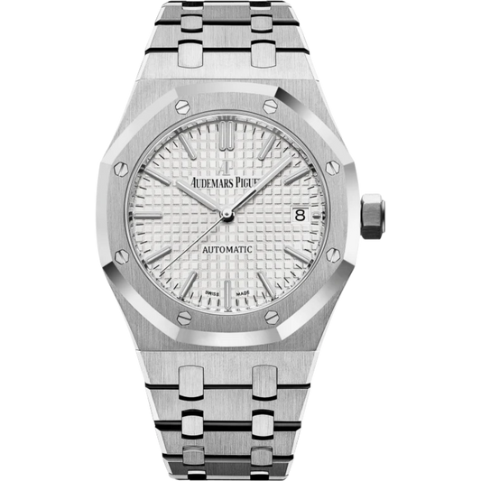 Royal Oak Selfwinding 37MM Stainless Steel Bracelet Silver Dial With Grande Tapiserrie Pattern Stainless Steel Case
