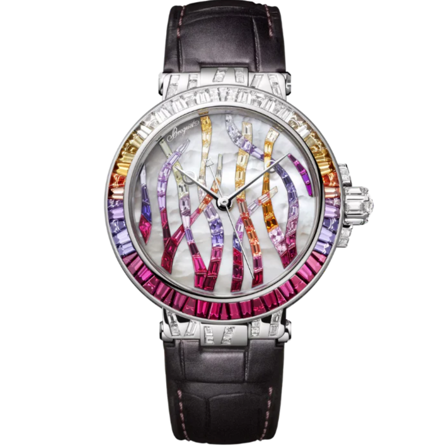 MARINE HAUTE JOAILLERIE 9509 POSEIDONIA 36 MM WHITE GOLD WITH MOTHER OF PEARL DIAL