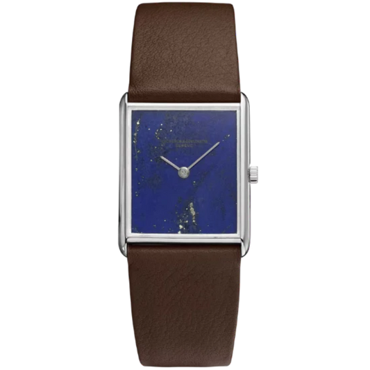 LES COLLECTIONNEURS REFERENCE 7753P 24 MM 18K WHITE GOLD WITH BLUE LAPIZ LAZULI DIAL