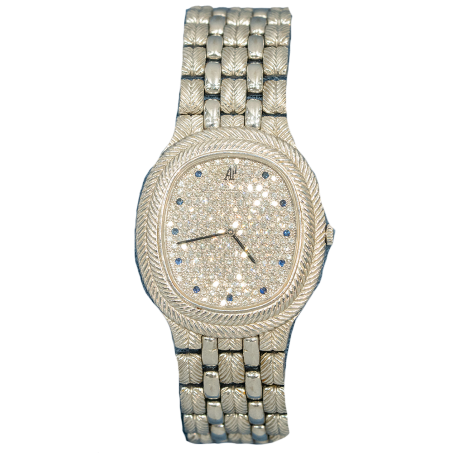 Audemars Piguet	56478BC “Feather” 34mm White Gold Factory Gem Set Dial/Bezel Sapphire Markers (Watch Only)