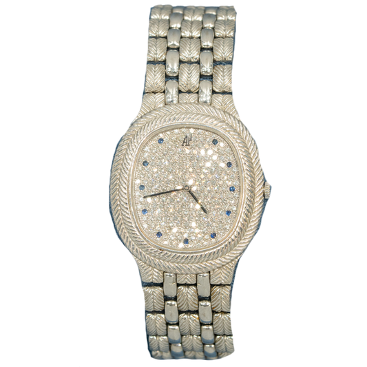 Audemars Piguet	56478BC “Feather” 34mm White Gold Factory Gem Set Dial/Bezel Sapphire Markers (Watch Only)