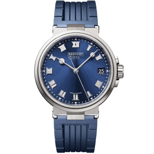 MARINE 5517 40 TITANIUM WITH SUNBURST BLUE DIAL