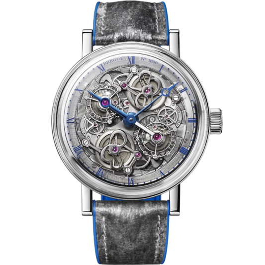 CLASSIQUE DOUBLE TOURBILLON 5345 "QUAI DE I'HORLOGE" 46 MM PLATINUM WITH OPEN WORKED DIAL