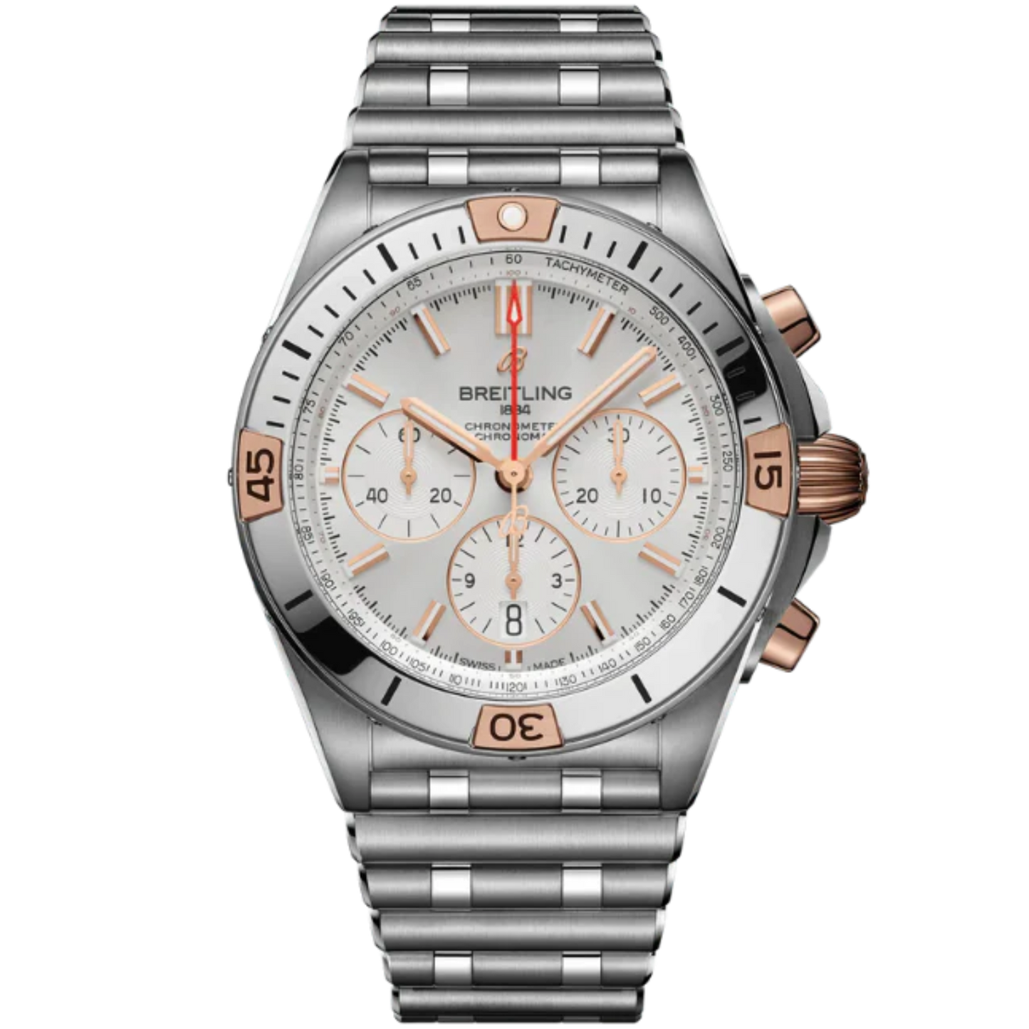 CHRONOMAT B01 42 MM STAINLESS STEEL & 18K ROSE GOLD WITH CREAM DIAL