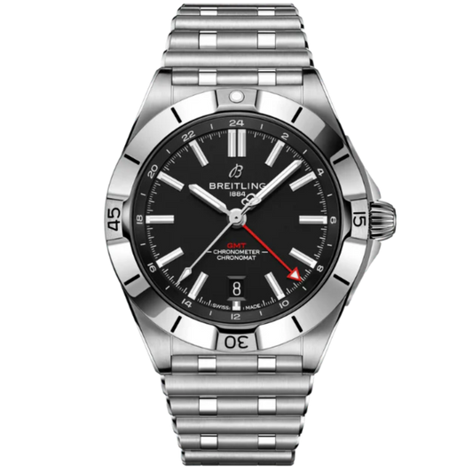 CHRONOMAT AUTOMATIC GMT 40 MM STAINLESS STEEL WITH BLACK DIAL