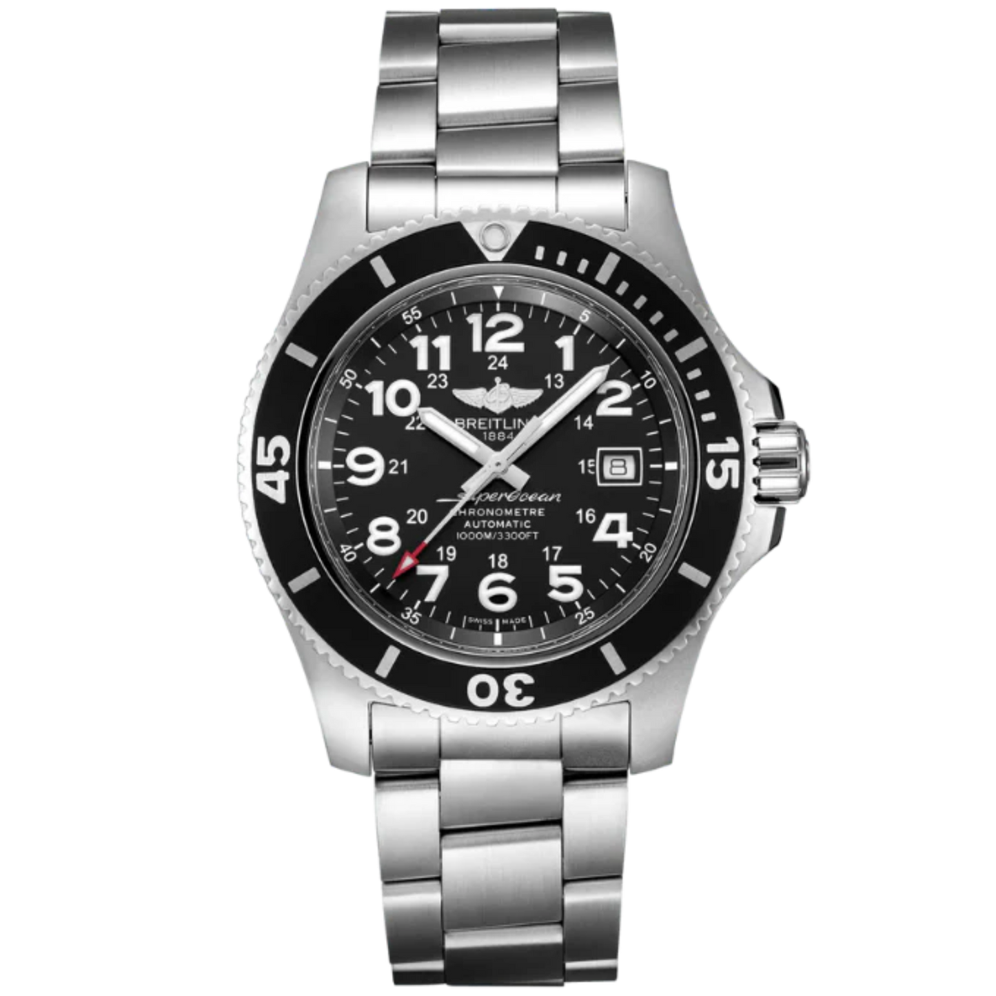 SUPEROCEAN SPECIAL 44 MM STAINLESS STEEL WITH BLACK DIAL