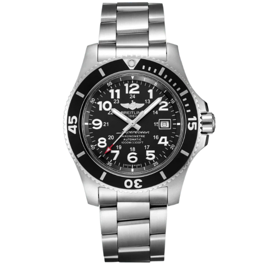 SUPEROCEAN SPECIAL 44 MM STAINLESS STEEL WITH BLACK DIAL