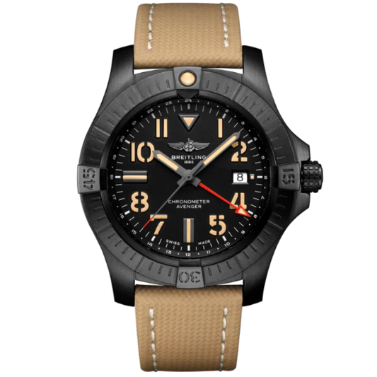 AVENGER AUTOMATIC GMT NIGHT MISSION 45 MM DLC-COATED TITANIUM WITH BLACK DIAL