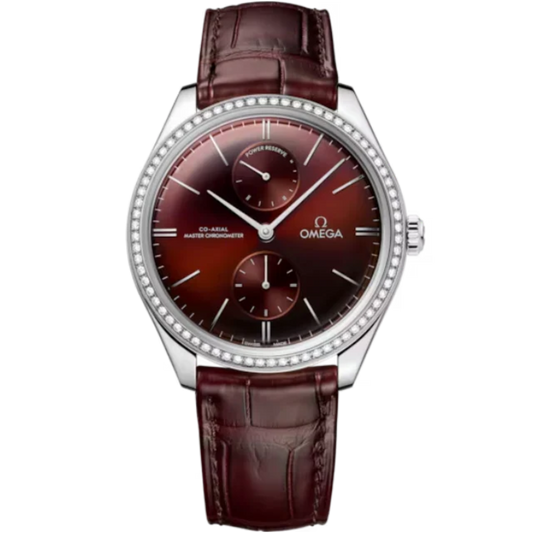 DE VILLE TRÉSOR 40 MM STAINLESS STEEL WITH RED DIAL