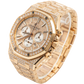 Royal Oak Chronograph 41MM 18-Carat Pink Gold Bracelet Set With Diamonds Diamond-Paved Dial 18-Carat Pink Gold Case Entirely Set With Diamonds