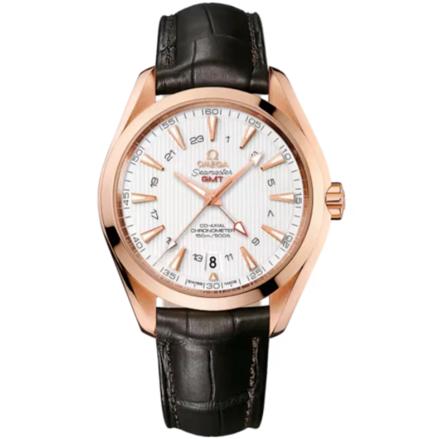 SEAMASTER AQUA TERRA 150M GMT 43 MM RED GOLD WITH SILVER DIAL