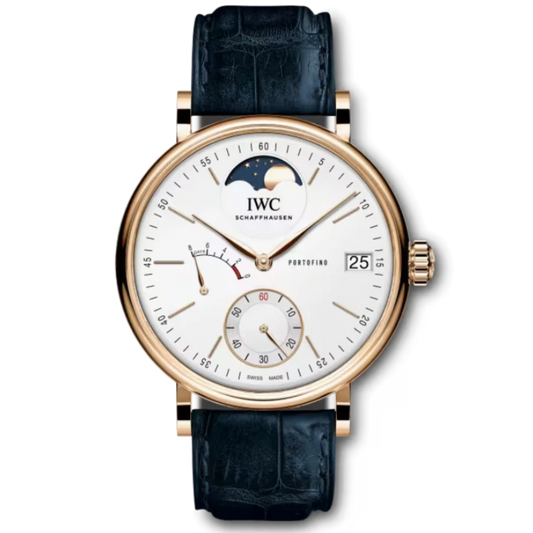 PORTOFINO HAND-WOUND MOON PHASE 45 MM GOLD WITH WHITE DIAL