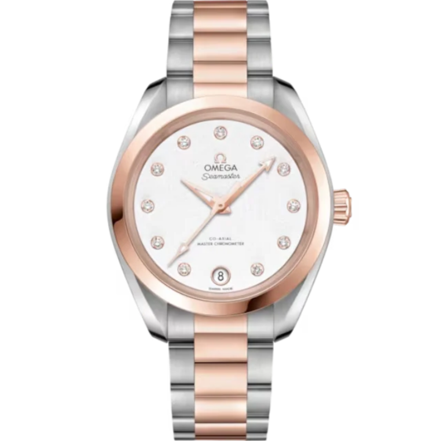 SEAMASTER AQUA TERRA 150M 34 MM STAINLESS STEEL - SEDNA™ GOLD WITH WHITE DIAL