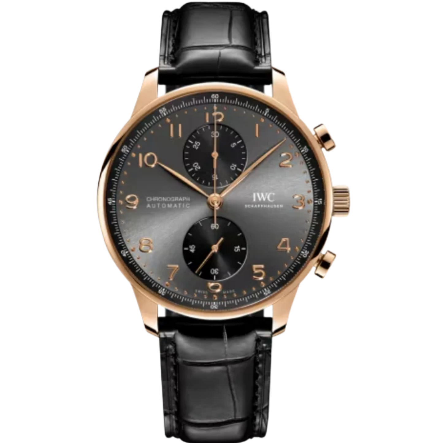 PORTUGIESER CHRONOGRAPH 41 MM GOLD WITH BLACK DIAL