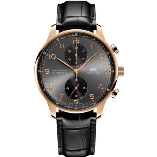 PORTUGIESER CHRONOGRAPH 41 MM GOLD WITH BLACK DIAL