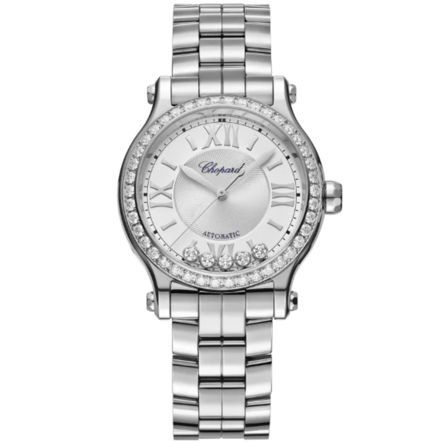 HAPPY SPORT 33 MM LUCENT STEEL™ WITH SILVER DIAL
