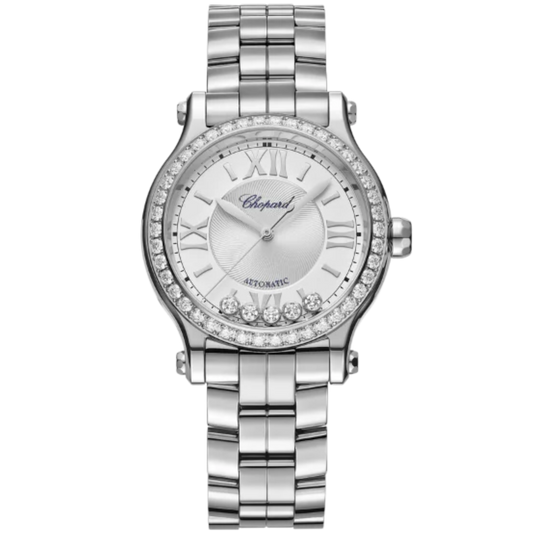 HAPPY SPORT 33 MM LUCENT STEEL™ WITH SILVER DIAL