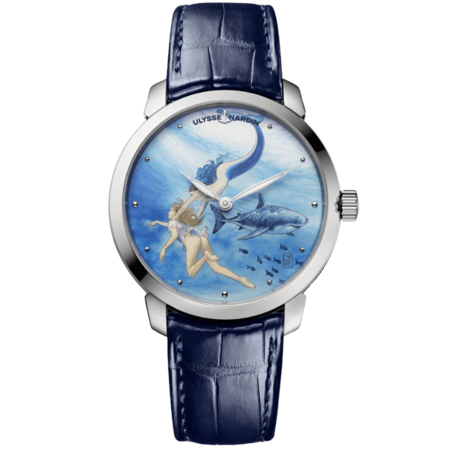 CLASSICO MANARA MANUFACTURE 40 MM STAINLESS STEEL WITH BLUE DIAL