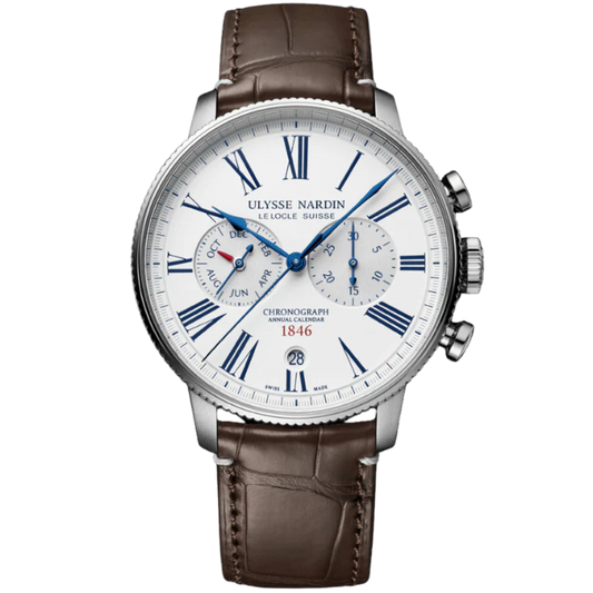 TORPILLEUR ANNUAL CHRONOGRAPH 44 MM STAINLESS STEEL WITH WHITE DIAL