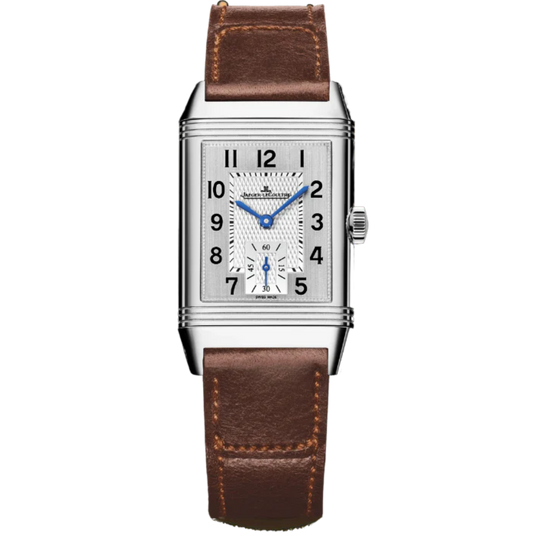 REVERSO CLASSIC MONOFACE SMALL SECONDS 43 MM STAINLESS STEEL WITH SILVER GREY AND GUILLOCHE DIAL