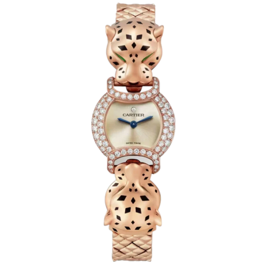 LA PANTHERE DE CARTIER 22 MM 18K ROSE GOLD WITH PINK-TONED DIAL