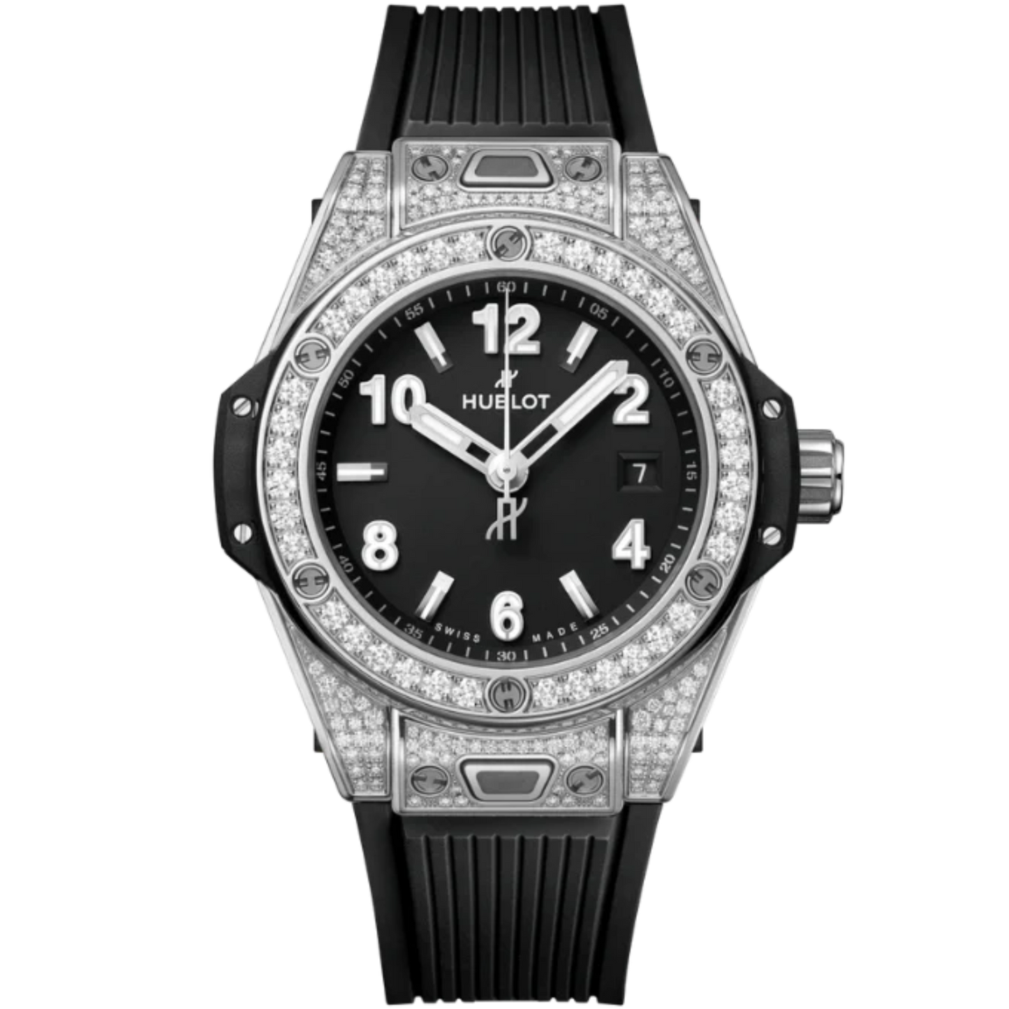 Big Bang 33mm ONE CLICK STEEL PAVÉ