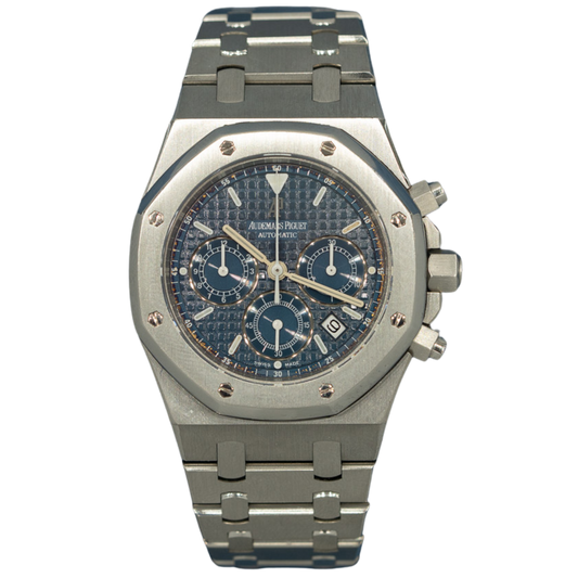 Audemars Piguet Royal Oak Chronograph Ref. 25860ST.OO.1110ST.03 39mm Stainless Steel Blue Dial