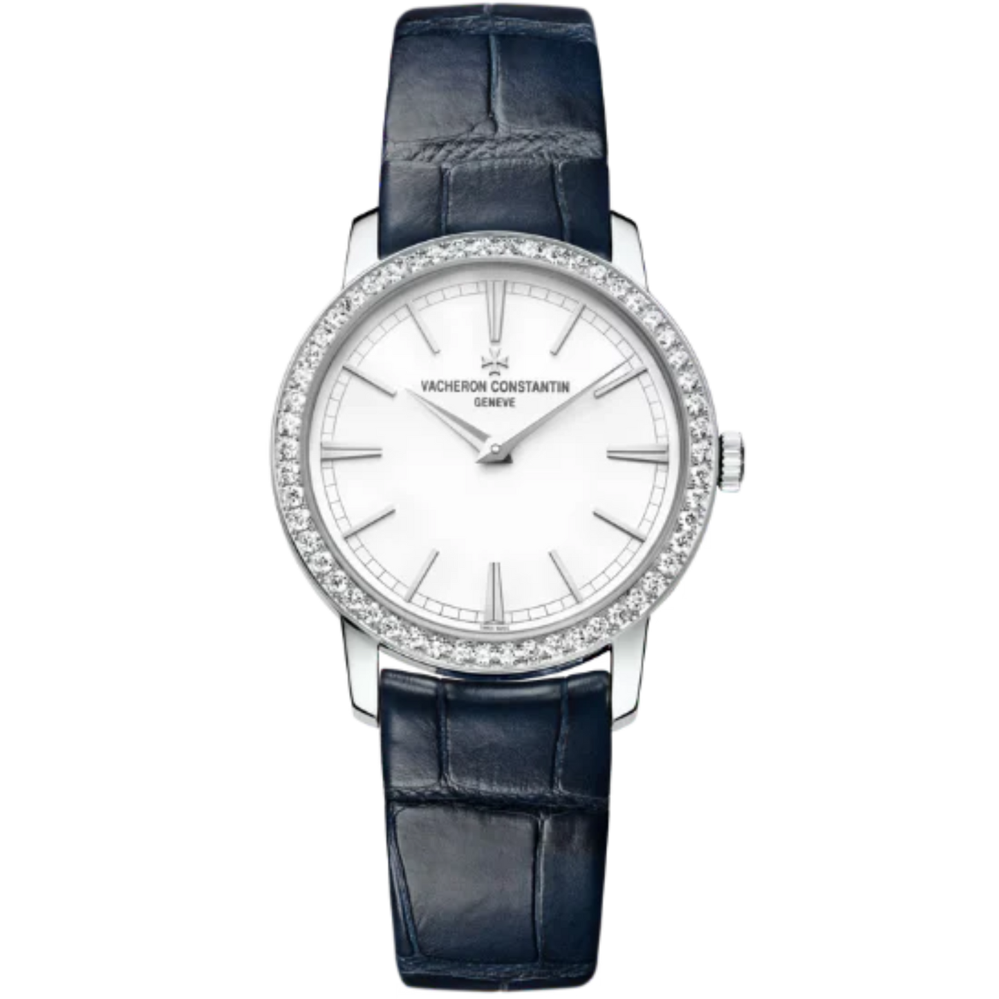 TRADITIONNELLE MANUAL WINDING 33 MM 18K WHITE GOLD WITH WHITE BRASS DIAL