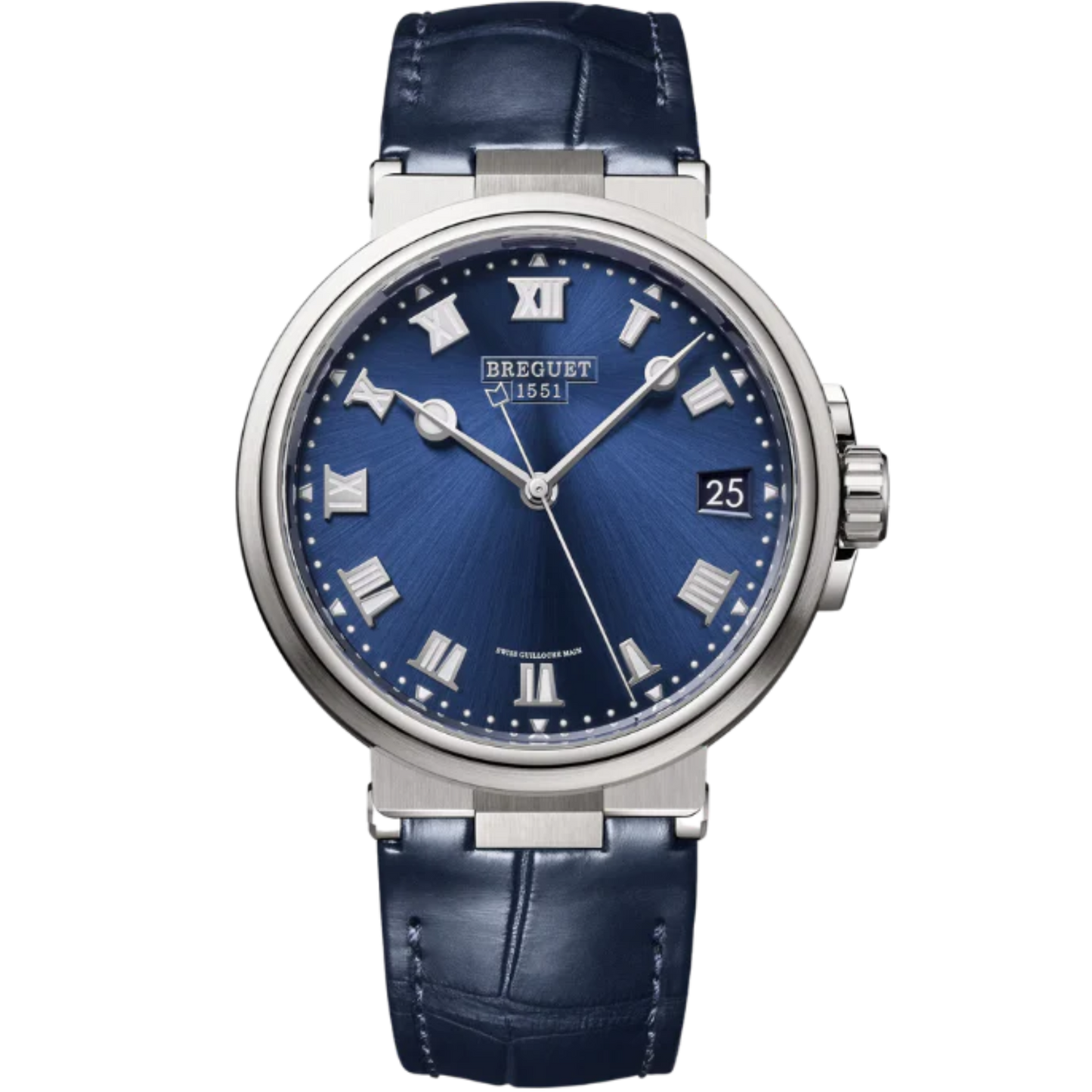 MARINE 5517 40 TITANIUM WITH SUNBURST BLUE DIAL