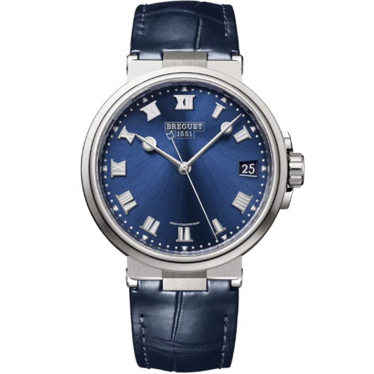 MARINE 5517 40 TITANIUM WITH SUNBURST BLUE DIAL