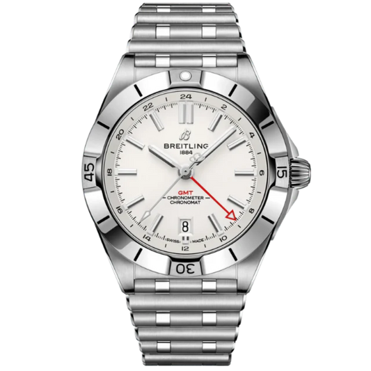 CHRONOMAT AUTOMATIC GMT 40 MM STAINLESS STEEL WITH WHITE DIAL