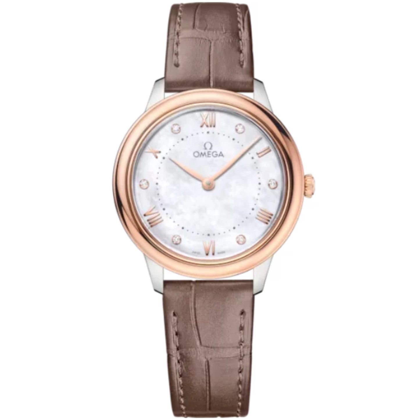 DE VILLE PRESTIGE 30 MM STAINLESS STEEL - SEDNA™ GOLD WITH MOTHER OF PEARL DIAL