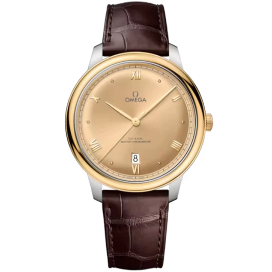 DE VILLE PRESTIGE 40 MM STAINLESS STEEL - YELLOW GOLD WITH YELLOW DIAL