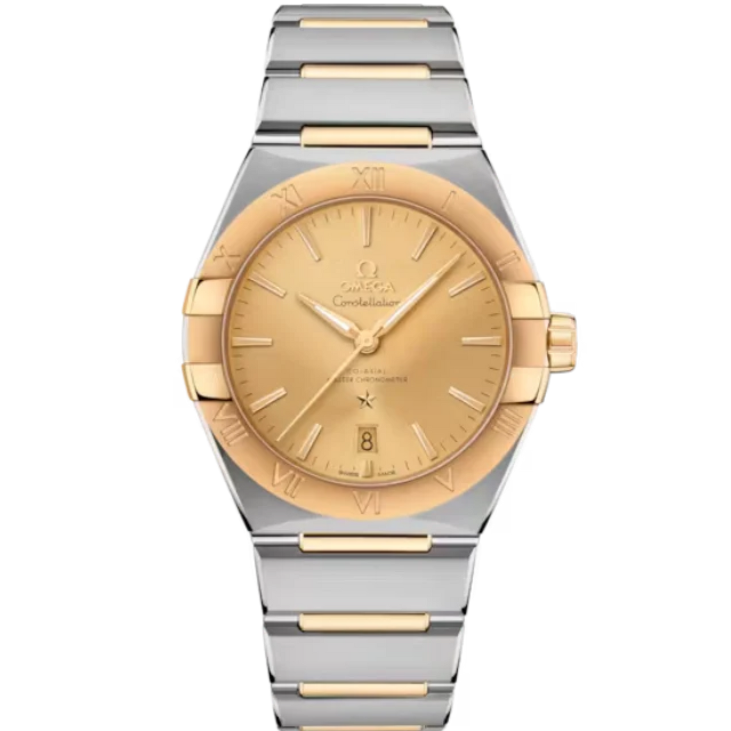 CONSTELLATION 39 MM STAINLESS STEEL - YELLOW GOLD WITH YELLOW DIAL