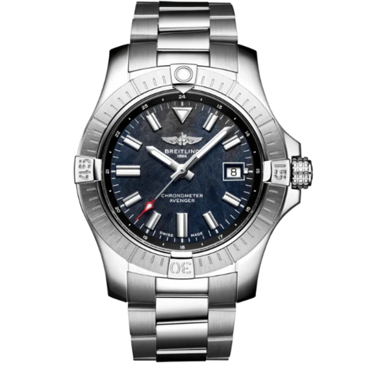 AVENGER AUTOMATIC JAPAN EDITION 43 MM STAINLESS STEEL WITH BLACK MOTHER OF PEARL DIAL